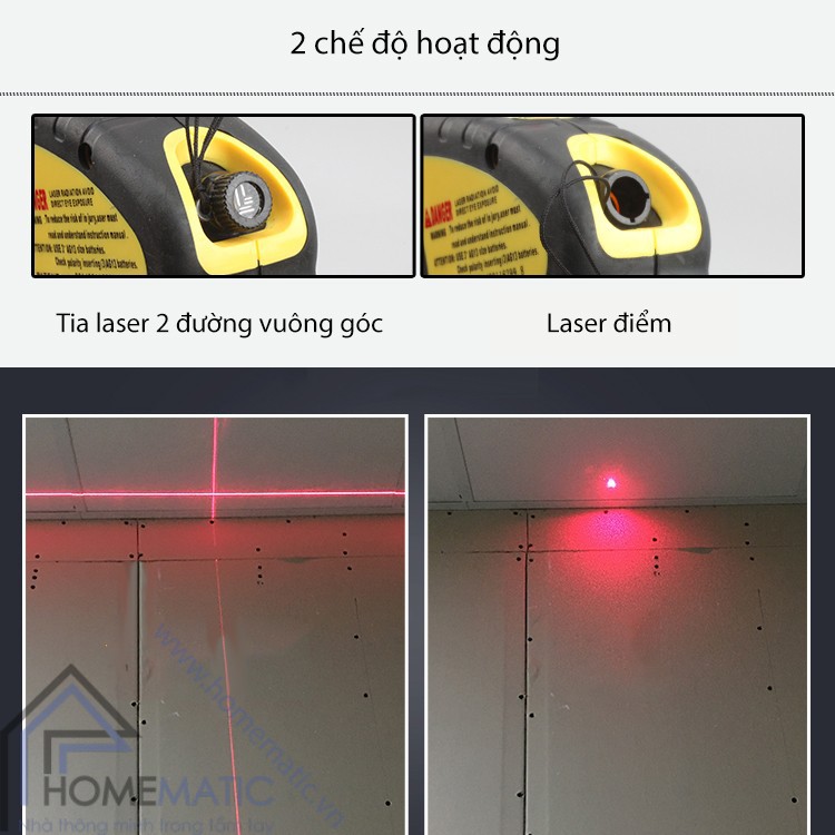 THƯỚC ĐO KHOẢNG CÁCH LASER CHỈ GÓC KIÊM NIVO LV-05