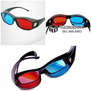Mắt kính xem phim 3D reb blue cyan trên tivi, máy tính, laptop
