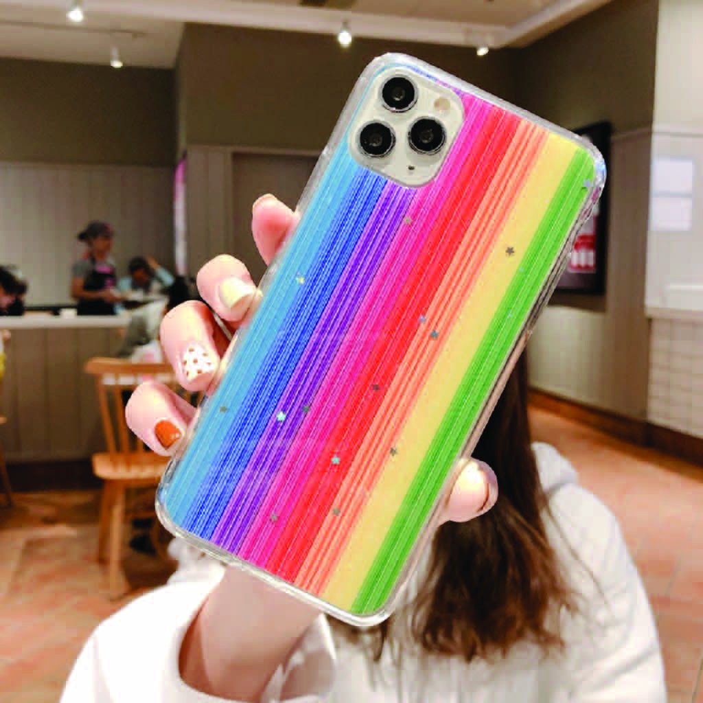 Ốp Lưng Iph.0ne ⚡ Ốp Iph.0ne Cầu Vồng Lấp Lánh Kim Tuyến ⚡ iPh.0ne 6P/7/8/7plus/8plus/x/xs/xs max/11/11promax/12/12pro/1