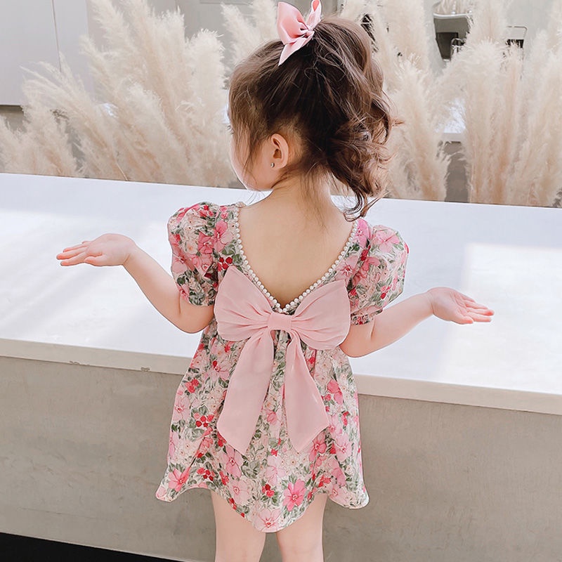 Đầm Công Chúa Mùa Hè Phong Cách Hàn Quốc Kiểu Mới Cho Bé Gái