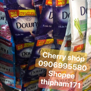Dây xả vải downy 1 lần xả màu tím