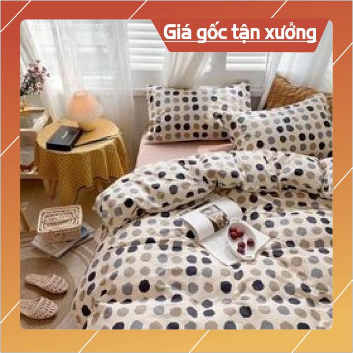 Chăn ga gối ⚡CAO CẤP⚡ Chăn ga cotton mịn màng, thoáng khí - ấm áp mùa đông, mát mẻ mùa hè- dễ dàng vệ sinh