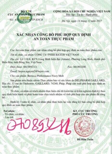 Viên Sủi Bổ Sung Vitamin Và Khoáng Chất Berocca Hương Cam hộp 24 viên