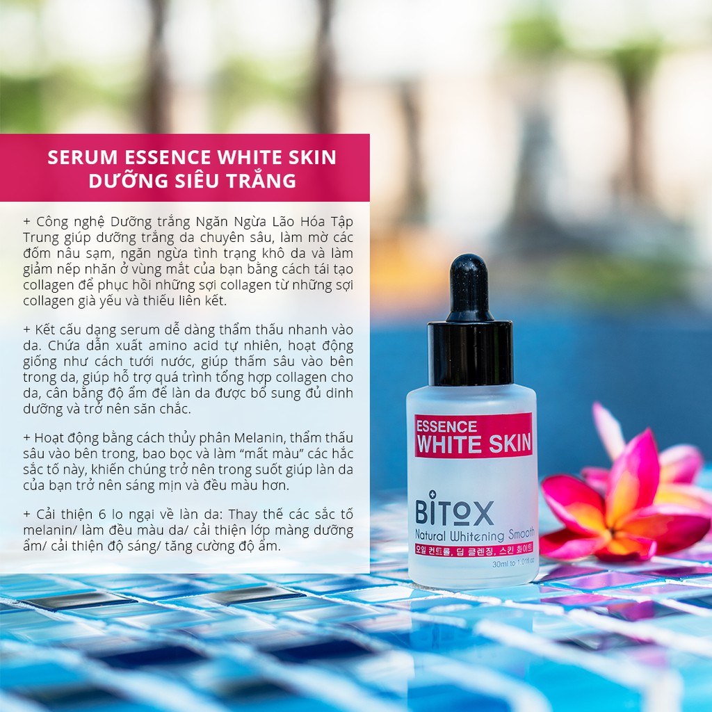 SERUM DƯỠNG TRẮNG DA ESSENCE WHITE SKIN BITOX