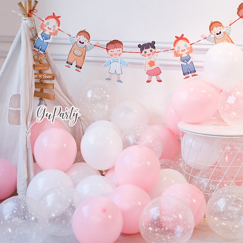 Set 10 Bóng Mix Màu Trang Trí Sinh Nhật