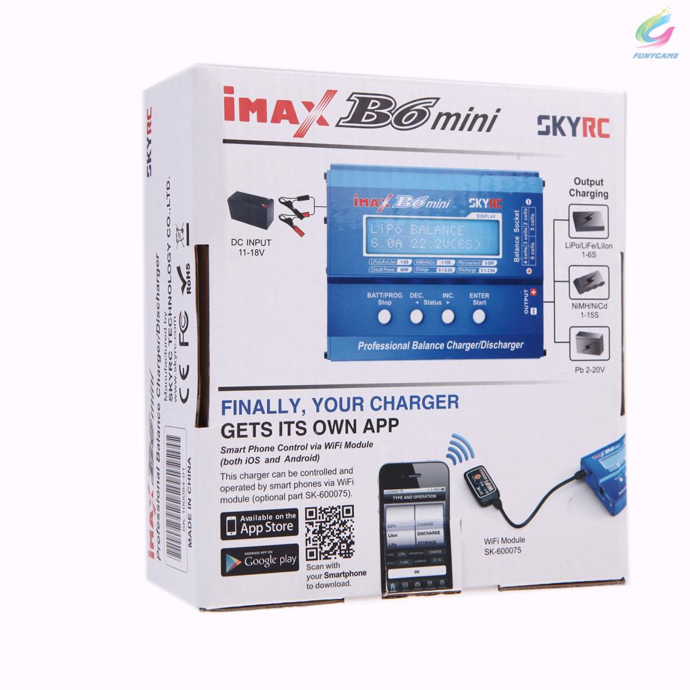 Mới Bộ Sạc Pin Lipo Mini Skyrc Imax B6 Chuyên Nghiệp Cho Rc