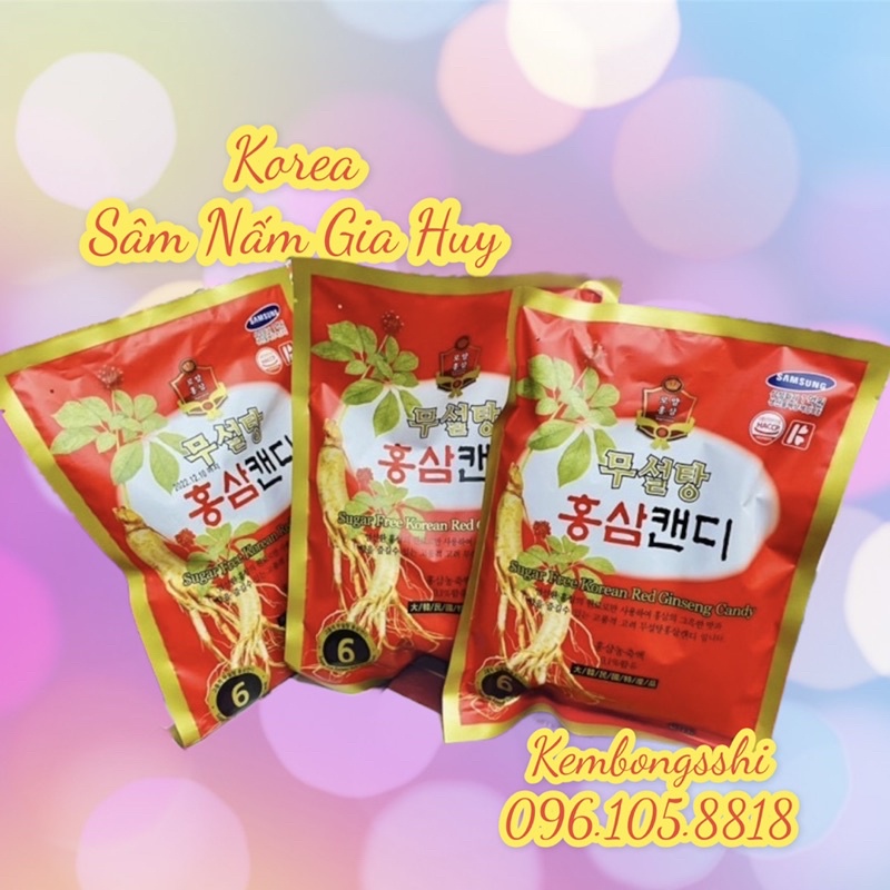 Kẹo sâm không đường Hàn Quốc 200gr