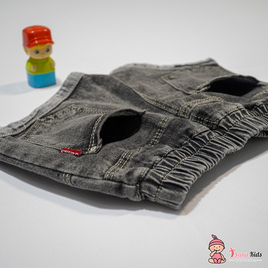 Bộ Áo Thun Croptop Quần Đùi Jean Mùa Hè Cho Bé Gái 1-7 Tuổi, Quần Áo Trẻ Em Bana Kids 02279