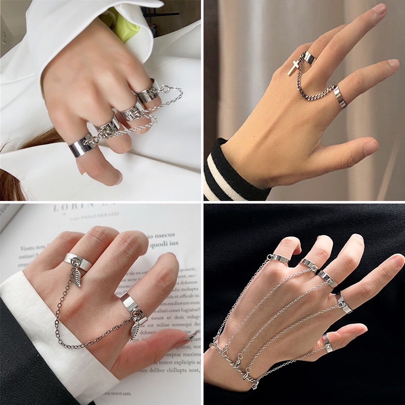 Trang Sức Nhẫn Đeo Ngón Tay Họa Tiết Lá Cây Bắt Mắt Thời Trang Sành Điệu