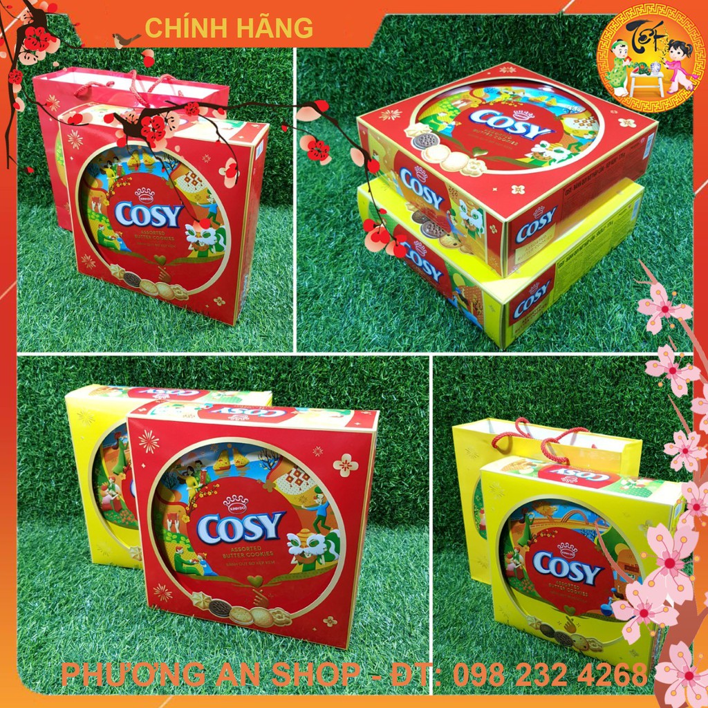 GIẢM GIÁ SỐC Bánh quy Cosy Tết hộp thiếc 378g