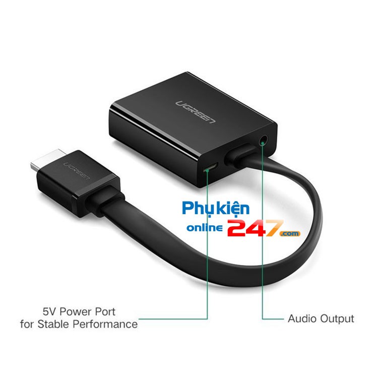 Dây cáp chuyển HDMI to VGA cao cấp