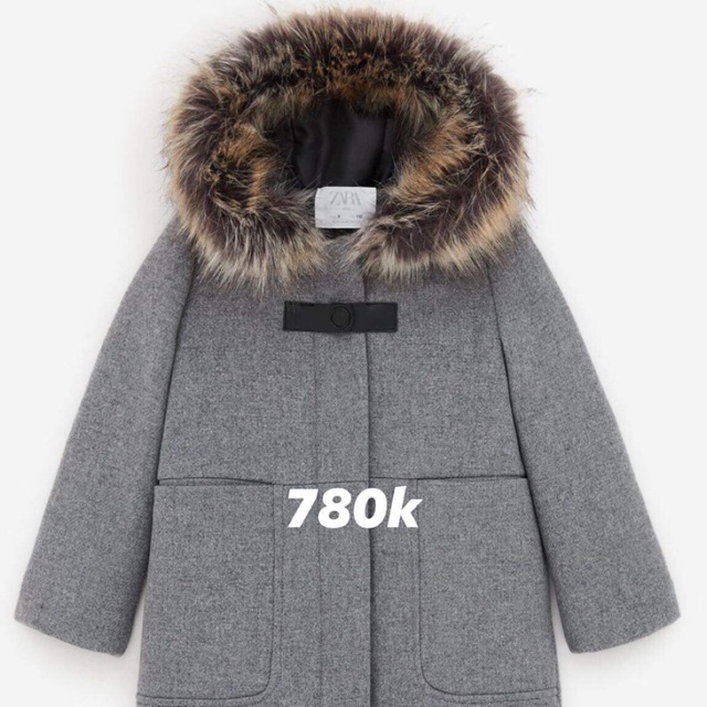 Áo dạ xám zara