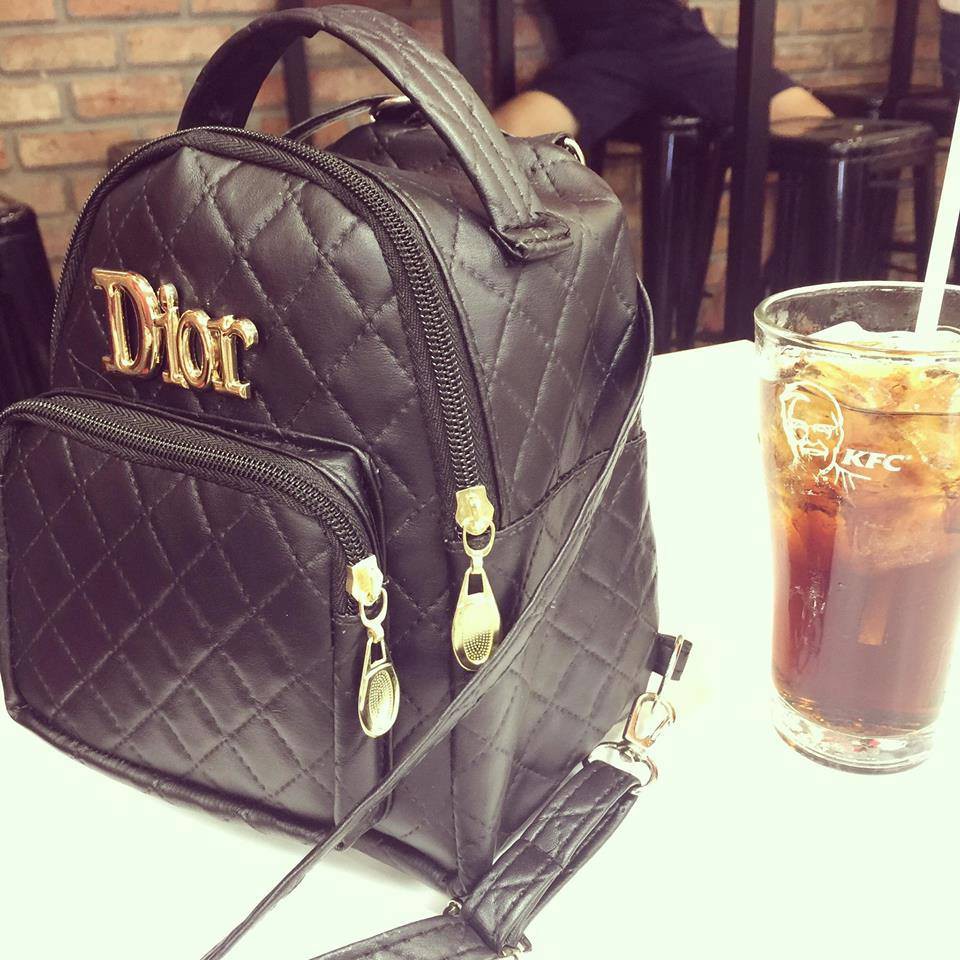 BA LÔ DIOR CAO CẤP ĐEO 2 KIỂU (ĐEN) - ẢNH THẬT 100%