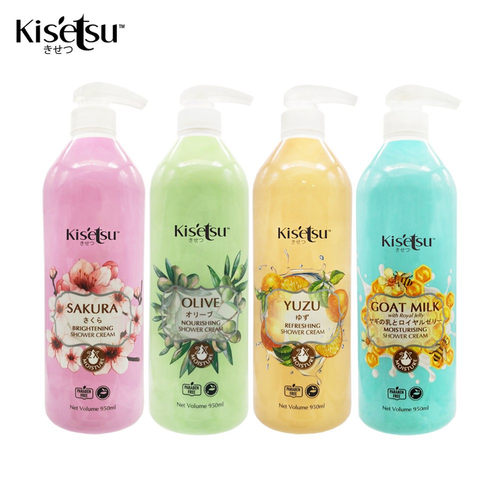 Sữa Tắm Dưỡng Ẩm Trắng Da Kisetsu Chống Lão Hóa Thơm Tự Nhiên Mịn Da - Hương Yuzu - 950ml