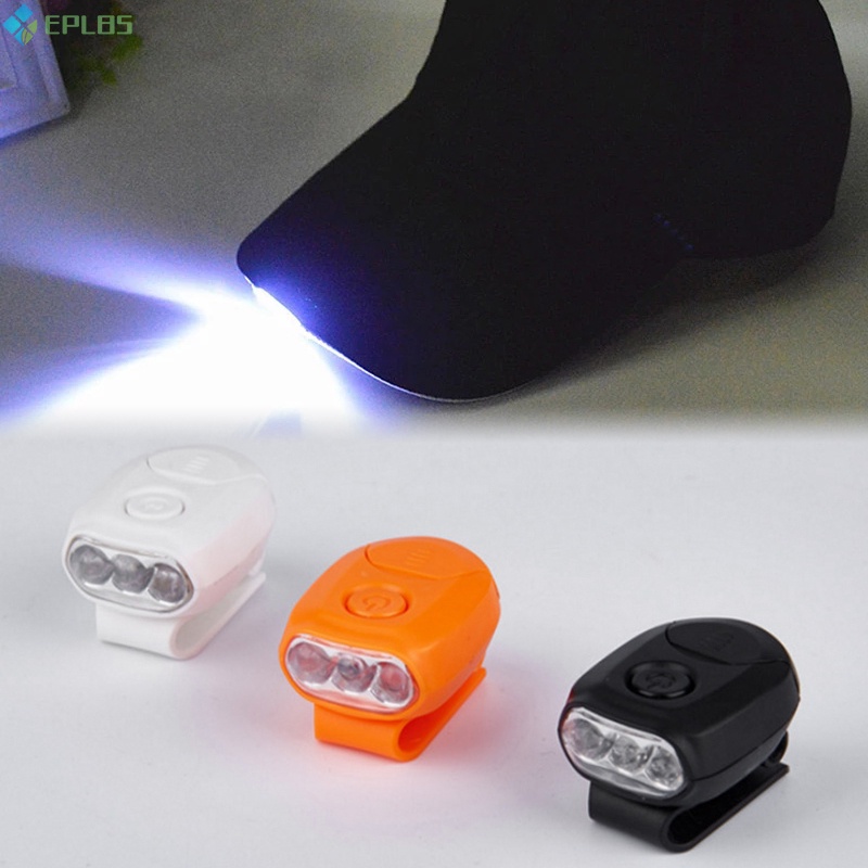 Đèn Led 3 Bóng Gắn Mũ Lưỡi Trai Có Thể Xoay Tiện Dụng