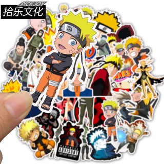 Set 50 sticker phim anime Naruto cực đẹp chống chấm nước siêu dính dán mũ bảo hiểm cực đẹp cực cool