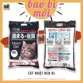 Cát vệ sinh cho mèo, cát nhật đen 8L
