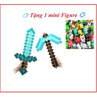 Vũ khí Kiếm cup rìu xẻng súng khiên Minecraft