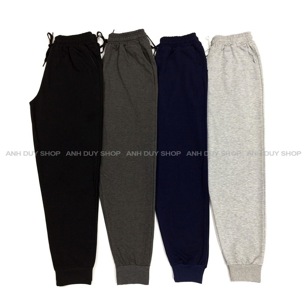 Quần Jogger Nam Nữ Trơn Basic Thun Da Cá Phong Cách Thể Thao Năng Động Cá Tính Unisex ANH DUY SHOP JGV12 | BigBuy360 - bigbuy360.vn