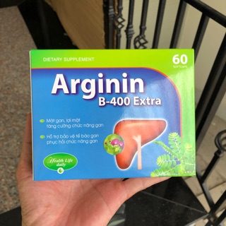 Arginin B 400 Extra Mát gan lợi mật, tăng cường chức năng gan hiệu quả hộp 60 viên