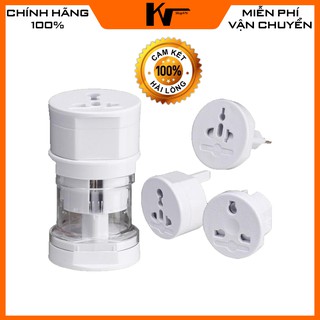 Phích cắm chuyển đổi 3 in 1, ổ cắm điện đa năng