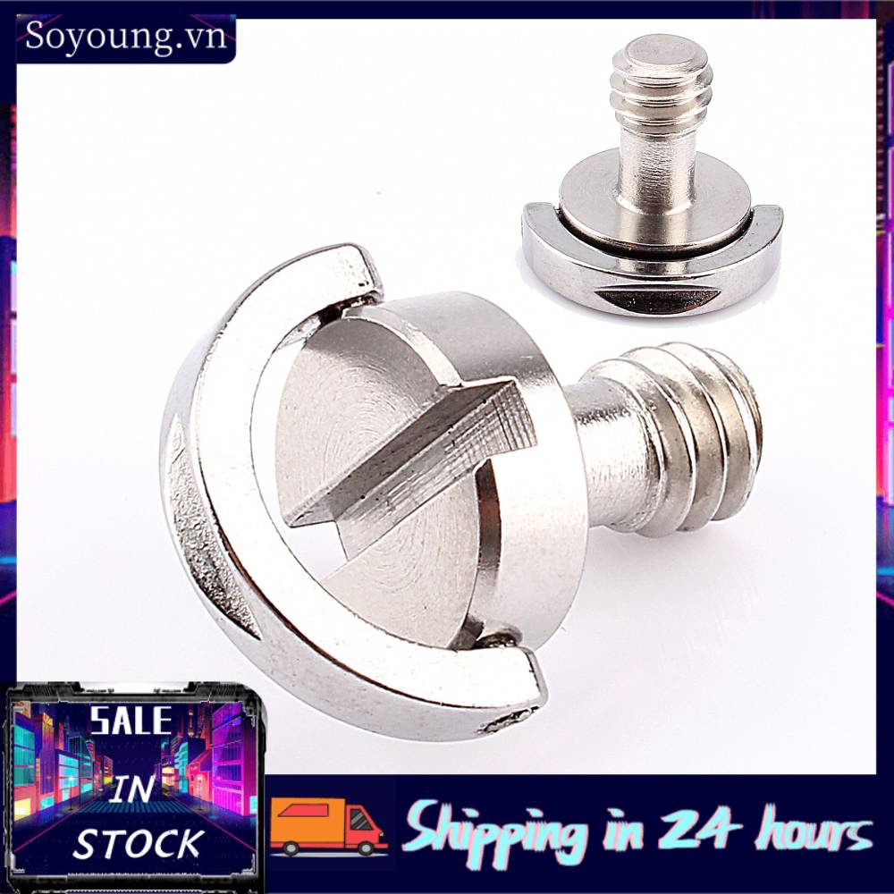 Đinh vít chữ D cho giá 3 chân máy ảnh 1 / 4 inch bằng thép không gỉ