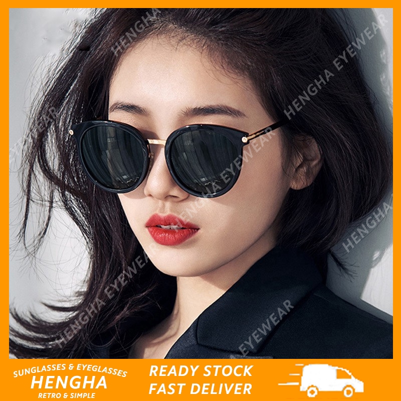 Kính mát mắt mèo oversize phong cách Hàn Quốc