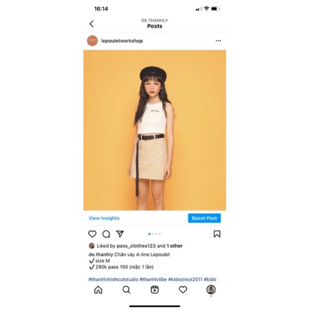 Chân váy A line lepoutlet