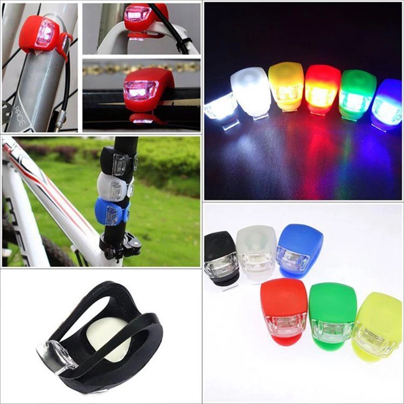 Đèn Led Silicon Gắn Trang Trí Trước/ Sau Xe Đạp Chống Thấm Nước