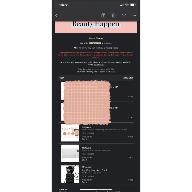 [ Minisize 5ml Bill Sephora ] Nước Hoa Moschino Toy Boy