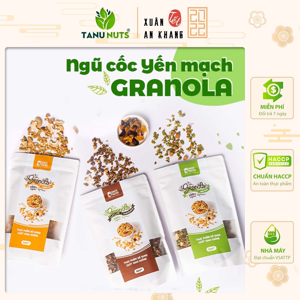 Ngũ cốc Granola ăn kiêng siêu hạt Baker Baking, ngũ cốc Granola không đường