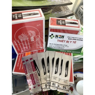 HỘP 100 LƯỠI DAO MỔ SỐ 10, LƯỠI DAO PHẪU THUẬT SỐ 10 DOCTOR HÀNG ẤN ĐỘ