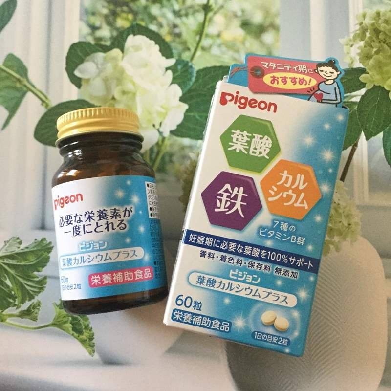 VIÊN UỐNG BẤU VITAMIN CANXI PIGEON NHẬT BẢN 60 VIÊN