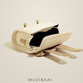 🌸Hàng Order🌸 Túi Xách Muzi&kai Chính Hãng Da Trơn Nắp Gập Gài Quai Đeo Kèm Móc Trang Trí Sang Chảnh Nữ Tính 🌸 Quảng Châu