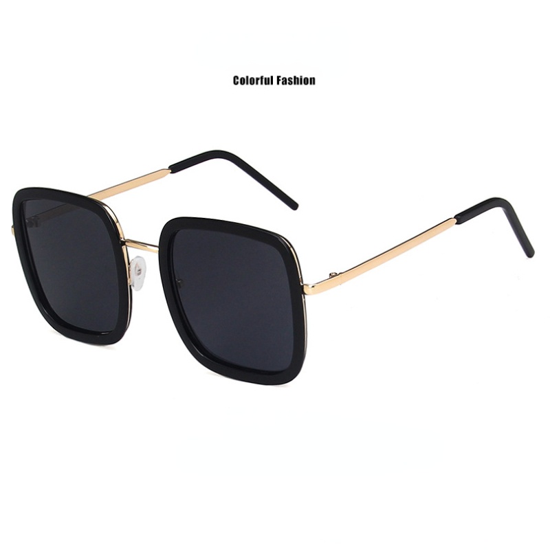 (KIQI-FASHION) COD Kính Mát Chống Tia UV Gọng Vuông Thời Trang Chất Lượng Cao