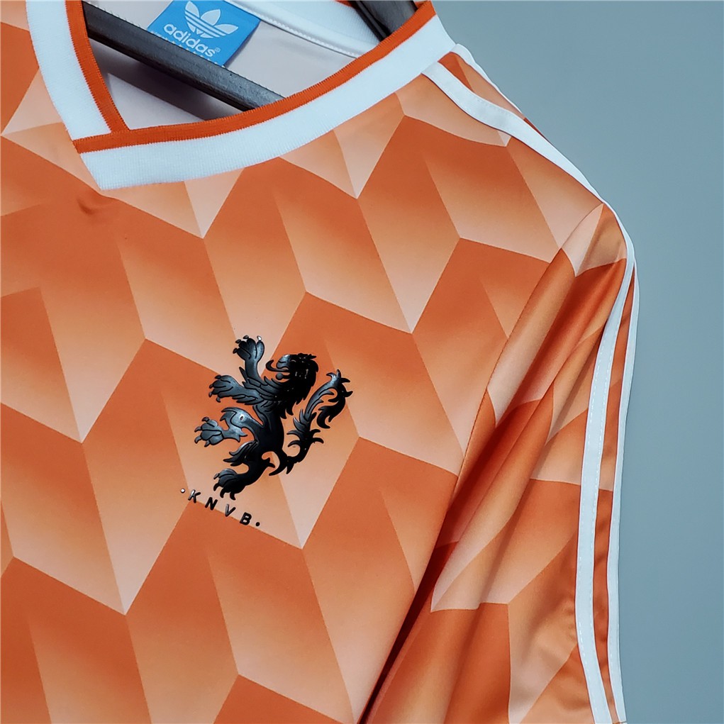 1988 Netherlands Home Retro Soccer Jersey Holland Bóng đá