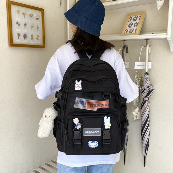 Balo nữ Cặp đi học nam nữ thời trang giá rẻ ZONY Balo đi học ulzzang  Ba lô laptop vải chống nước học sinh sinh viên