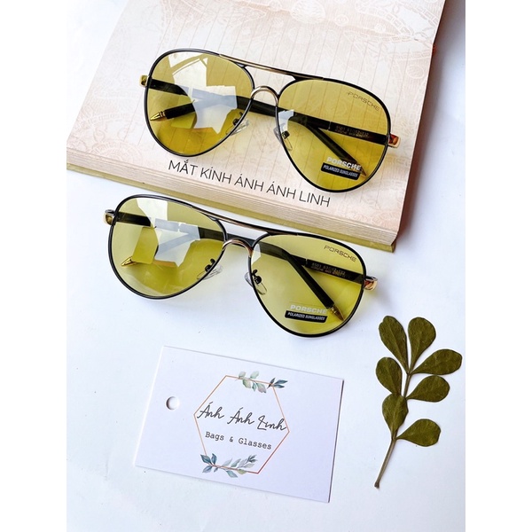 Kính mát nam đổi màu đi xuyên đêm tròng vàng