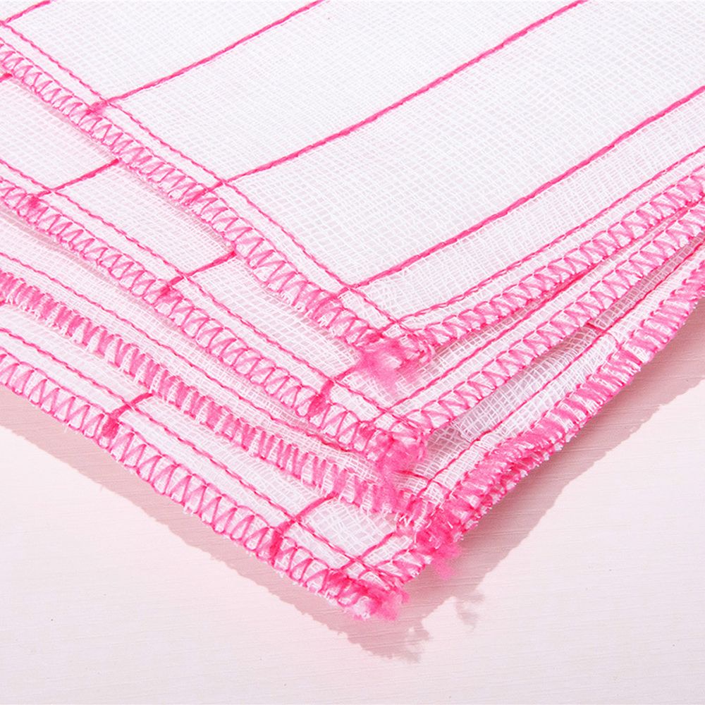 Set 1 / 5 Khăn Lau Chén Dĩa 8 Lớp Cotton Chống Dính Dầu Có Thể Tái Sử Dụng