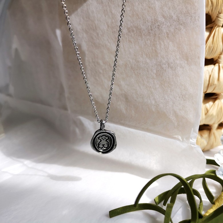 Dây Chuyền Mặt Hình Gấu Thời Trang Đường Phố Đơn Giản 22686