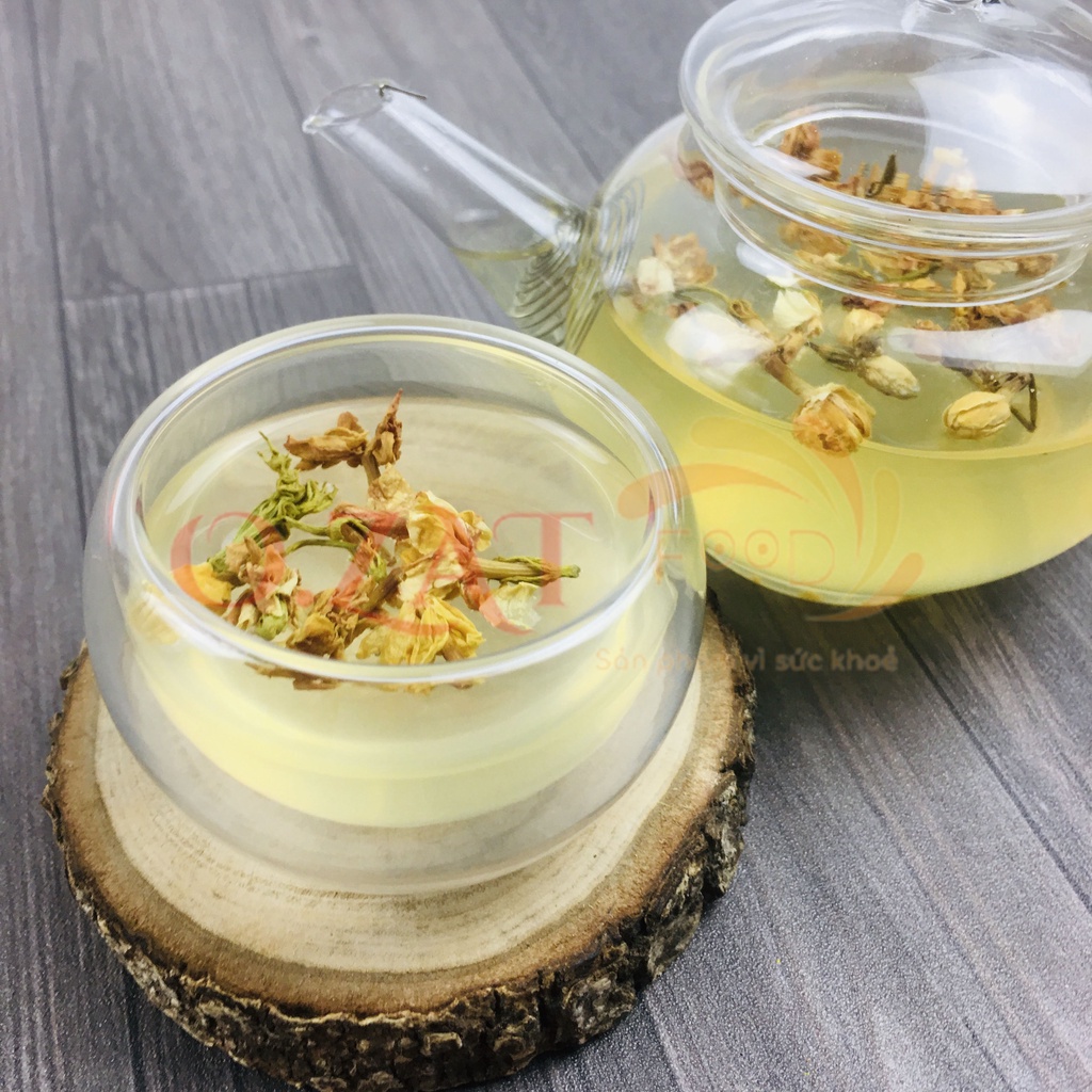 Hoa lài/ hoa nhài nở sấy khô O.ZAT Food  100g - thanh nhiệt giải độc tăng cường sức đề kháng