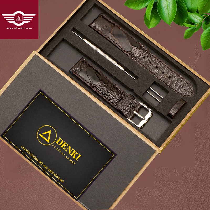 Dây đồng hồ nam DA ĐÀ ĐIỂU  SẢN PHẨM GỒM : 1 DÂY + 1 KHÓA, TẶNG 1 HỘP, 4 CHỐT và 1 CÂY THAY DÂY