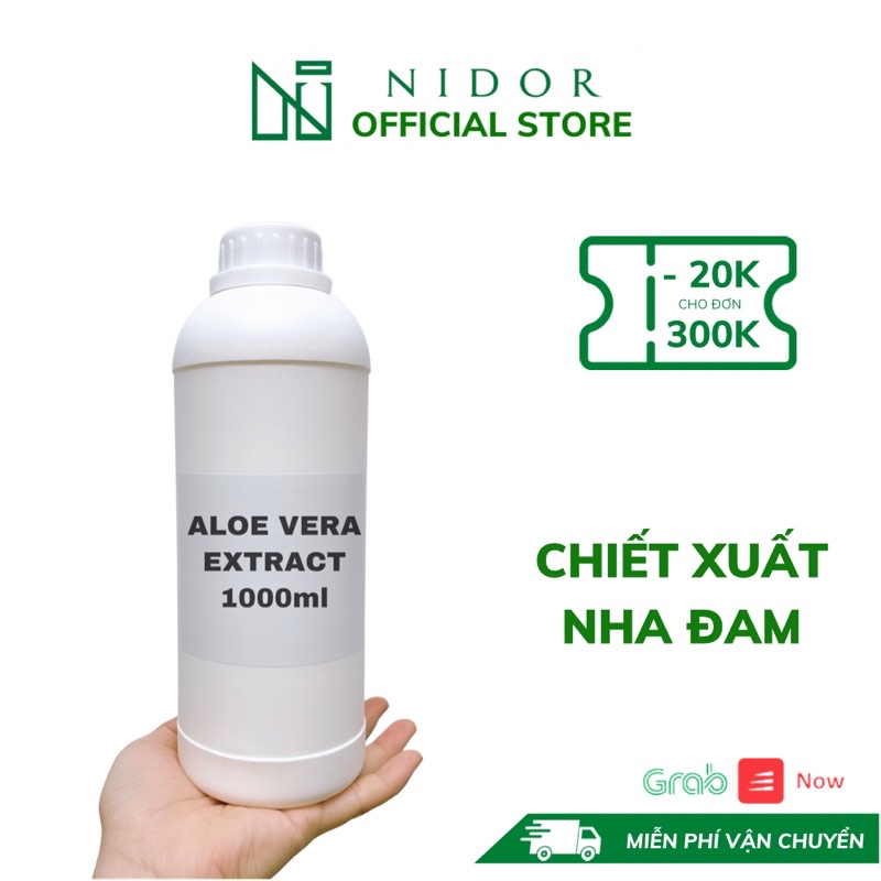 1000ml Chiết Xuất Nha Đam - Aloe Vera Extract - Nguyên Liệu Làm Mỹ Phẩm Handmade