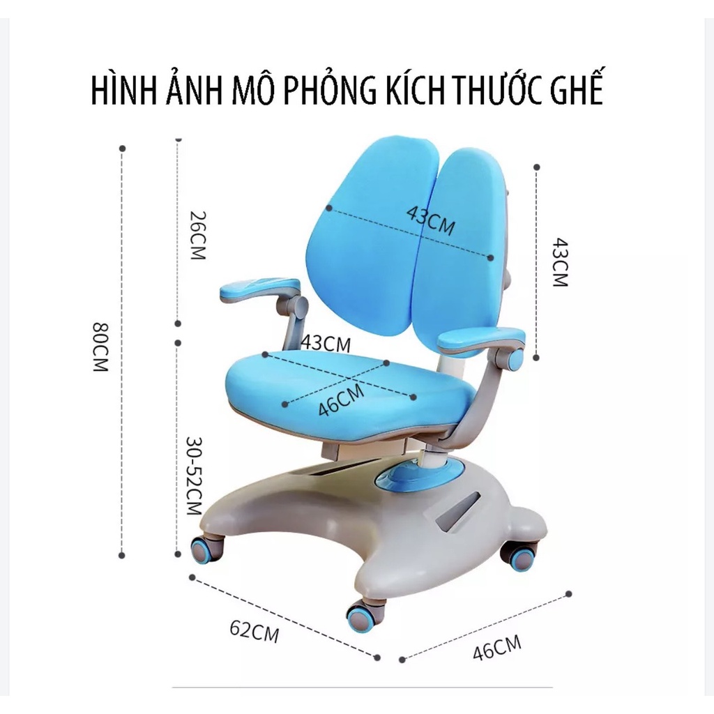 Ghế ngồi học chống gù SKYA B02 điều chỉnh tư thế ngồi lành mạnh khoa học