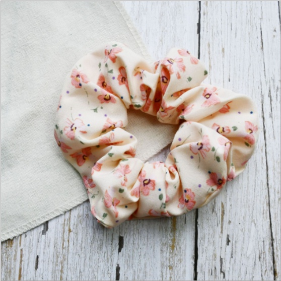 Dây Cột Tóc Scrunchies Vải Nhiều Màu