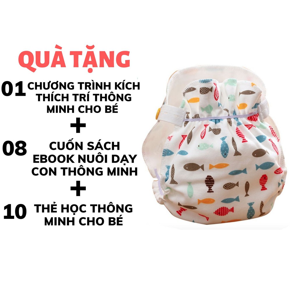 [Chống hăm, chống tràn]Tã vải,bỉm vải Mommykids,freesize (1-24 tháng) 4 miếng