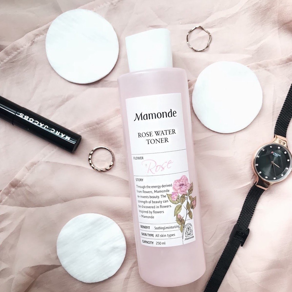 Toner Mamonde Rose Dưỡng Ẩm Se Lỗ Chân Lông