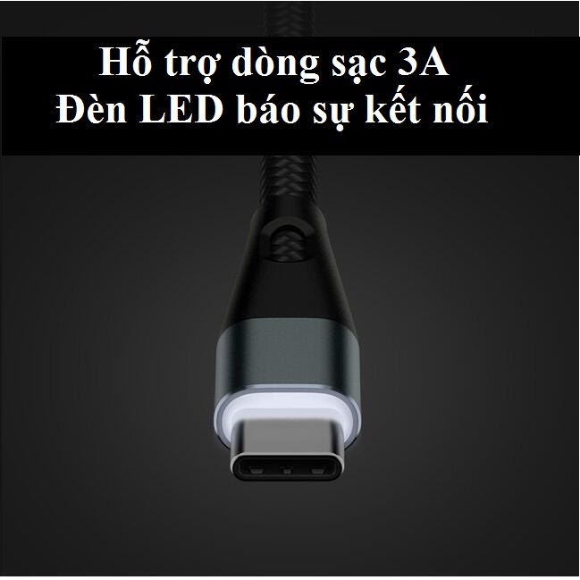 Cáp sạc type-C siêu chắc dòng 3A Zmi AL706 (1m)