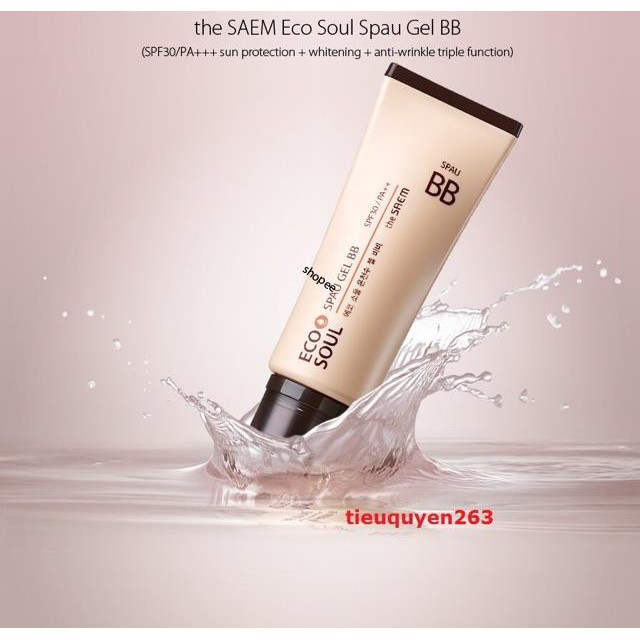 [Hàn Quốc] Kem nền dưỡng ẩm kiềm dầu - Eco Soul Spau Gel BB