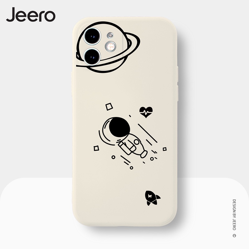 Ốp điện thoại JEERO hoạt hình cặp đôi dễ thương đẹp ngộ nghĩnh mềm cho iPhone 15 14 13 12 11 Pro Max SE 2020 X XR XS 8 7 6 6S Plus kute HFC308